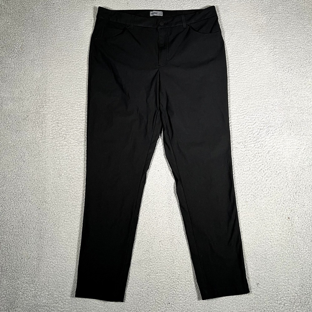 VRST Pants Mens 36x30 Black Commuter Tech Slim‎ Fit Casual Preppy Pockets Logo
